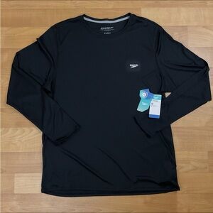 Speedo Men's Classic Black Long Sleeve Tee